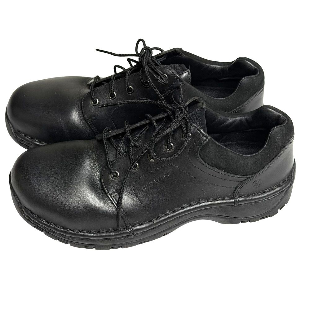 Red Wing Aluminum Toe Work Safety Shoes Loafers Women Black 7.5 NIB